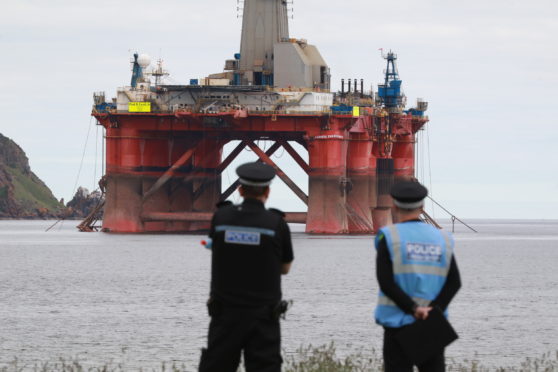Greenpeace staged a 12-day protest in June aimed at preventing the Paul B Loyd Jnr rig from reaching BP's Vorlich field in the North Sea.