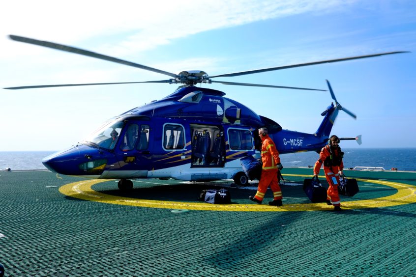 An Airbus H175 helicopter operated by Babcock 
ANDY BUCHANAN/AFP/Getty Images)