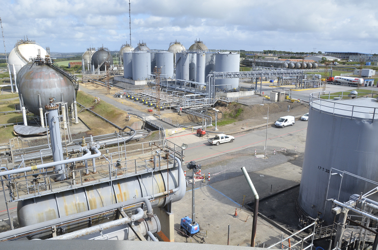 The Valero Refinery in Pembroke, Wales