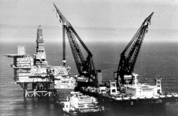 Galapagos is a redevelopment of the North West Hutton and Darwin fields east of Shetland. Pictured is the decommissioned North West Hutton platform