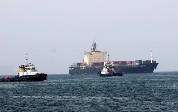 Two tankers were evacuated after an explosion.