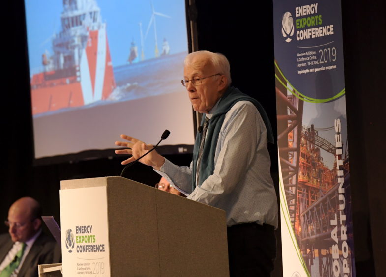 Sir Ian Wood at the inaugural Energy Exports Conference.