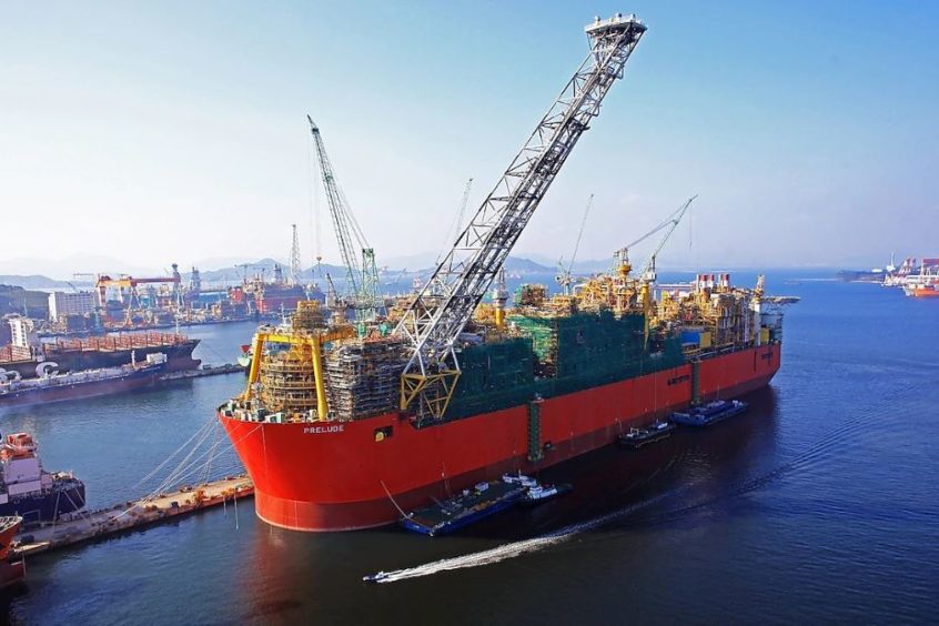Prelude is the largest offshore facility ever constructed.
