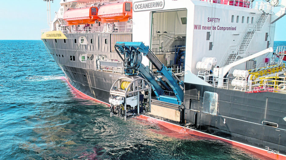 Oceaneering's Ocean Evolution vessel