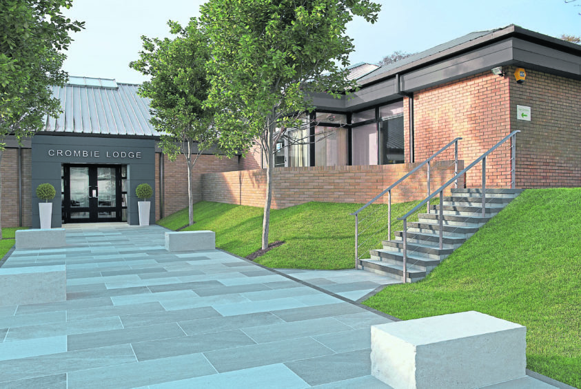 A CGI of Crombie Lodge at Aberdeen Innovation Park