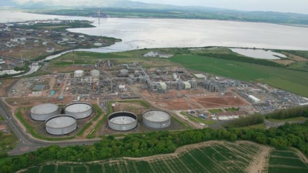The Kinneil gas terminal. Ineos.