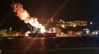 THe explosion took place on Monday night. PIC from Turkish newspaper Daily Sabah