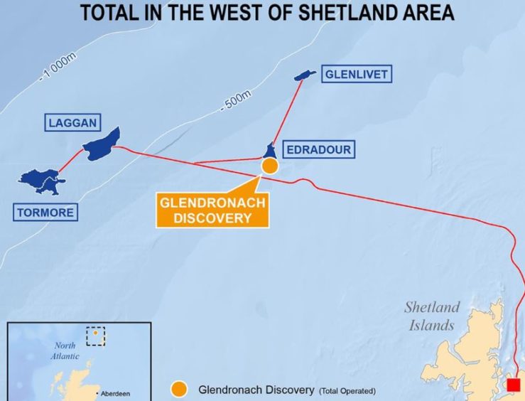 Total has started drilling an appraisal well to firm up estimates for its Glendronach discovery West of Shetland