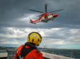 An offshore search and rescue operation. Photo credit Sean Harrower.