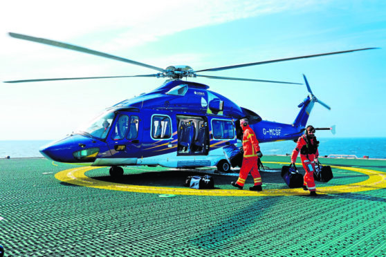 SCRUTINY: An Airbus H175 helicopter operated by Babcock MCS Offshore