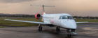 A Loganair Embraer jet on the runway