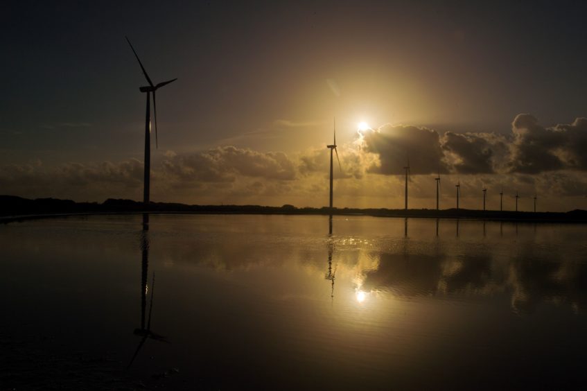 Wind turbines at Avangrid Renewables' Baffin Wind Power Project.  The project is located on the South Texas coast near the town of Sarita in Kenedy County, Texas