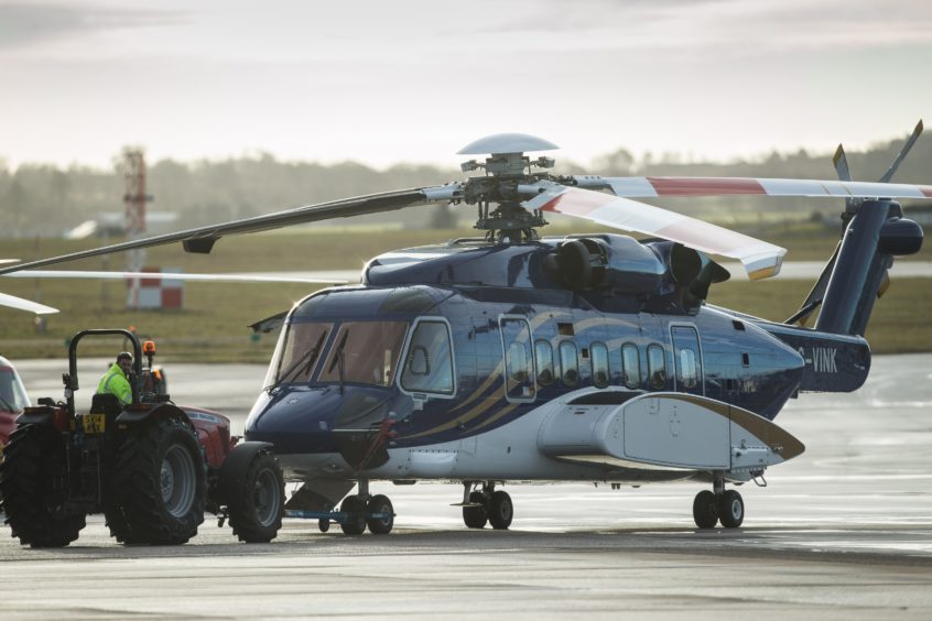 A Babcock-operated S-92 helicopter.