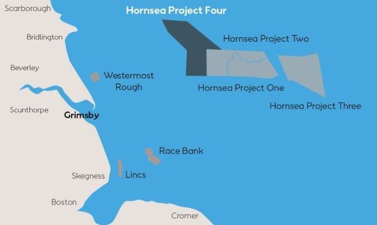 Orsted's Hornsea Four project plan.