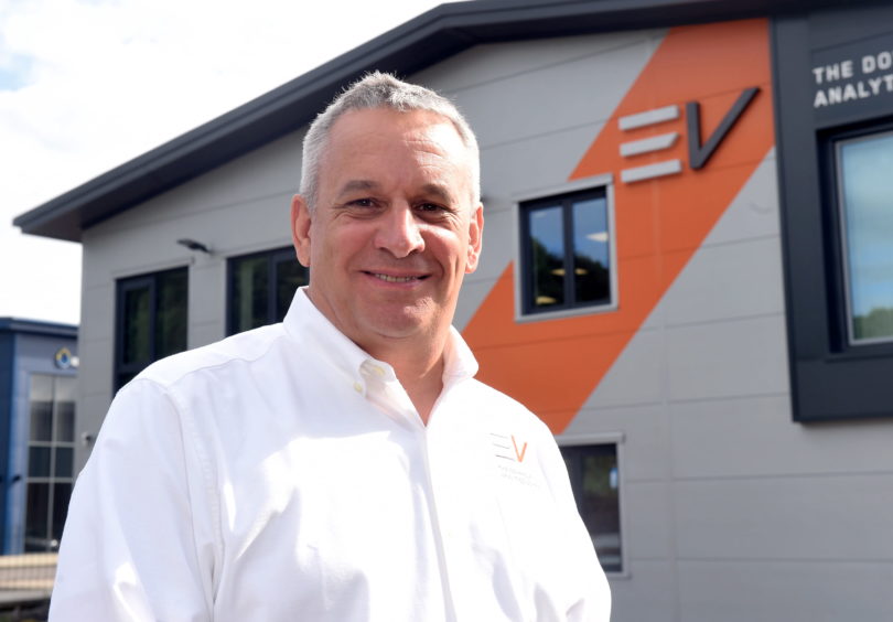 Well diagnostic specialist EV has opened a new base in Blackburn as it targets record revenue this year. Pictured is chief executive Fraser Louden.