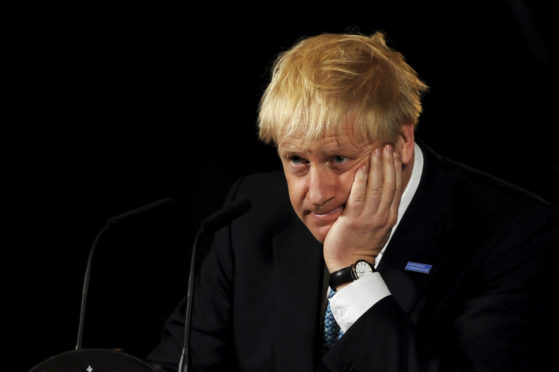 Prime Minister Boris Johnson giving a speech on domestic priorities at the Science and Industry Museum in Manchester. Rui Vieira/PA Wire