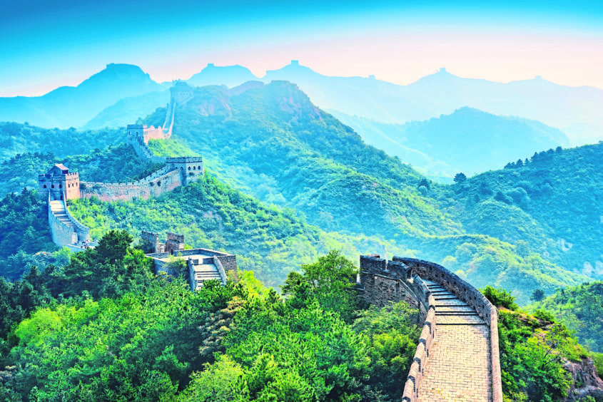 The Great Wall of China.