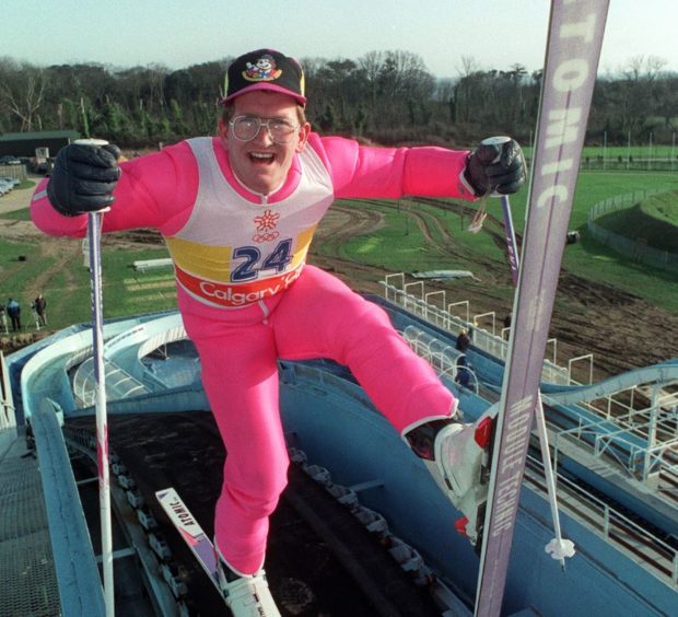 File photo dated 22-01-1992 of British Olympic ski jumper Eddie 'The Eagle' Edwards.