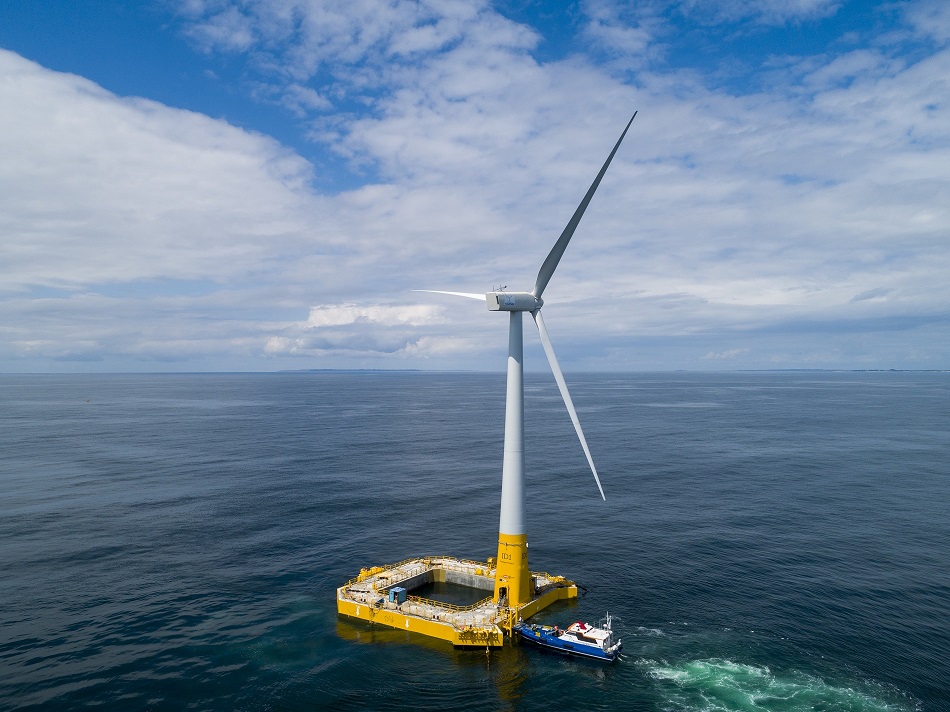 The Floatgen demonstrator turbine. Pic: Ideol