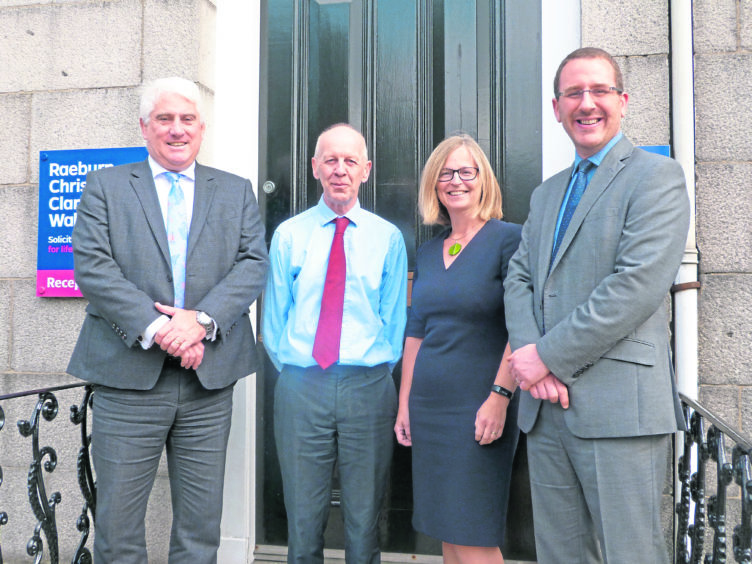 L-R - Callum McDonald, Stewart Smith, Ishbel Nunn and Aaron Doran