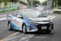 A Toyota Prius equipped with a solar charging system. Photographer: Toru Hanai/Bloomberg