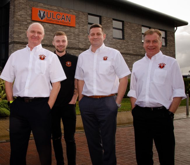 The team at Vulcan Completion Products, with Iain Kirk on the left.