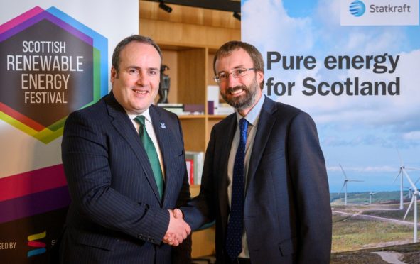 Paul Wheelhouse and David Flood of Statkraft.
© John Linton 2019
