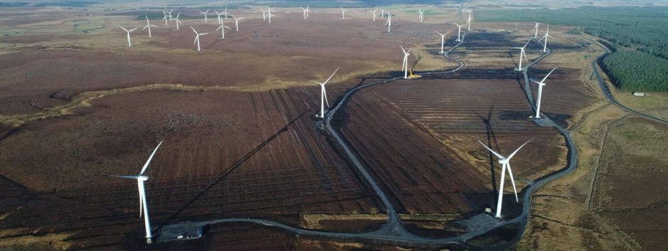 A wind farm in Caithness