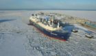 Arctic LNG 2 will be abel to produce 19.8million tonnes of LNG per year. Pic from Novatek of a tanker near the Yamal LNG plant.