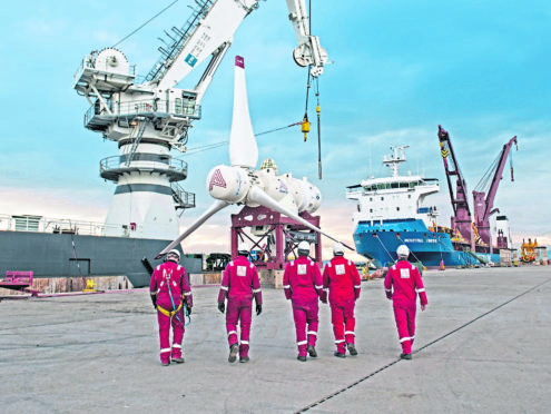 Today Simec Atlantis Energy chief executive Mr Cornelius describes his firm as the “undisputed lead renewables developer in the world”.
Pic: The MeyGen development.