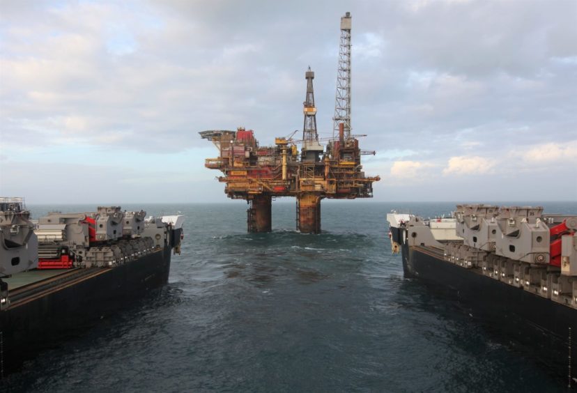 The topsides for the Bravo platform at Shell's Brent field were removed last year.