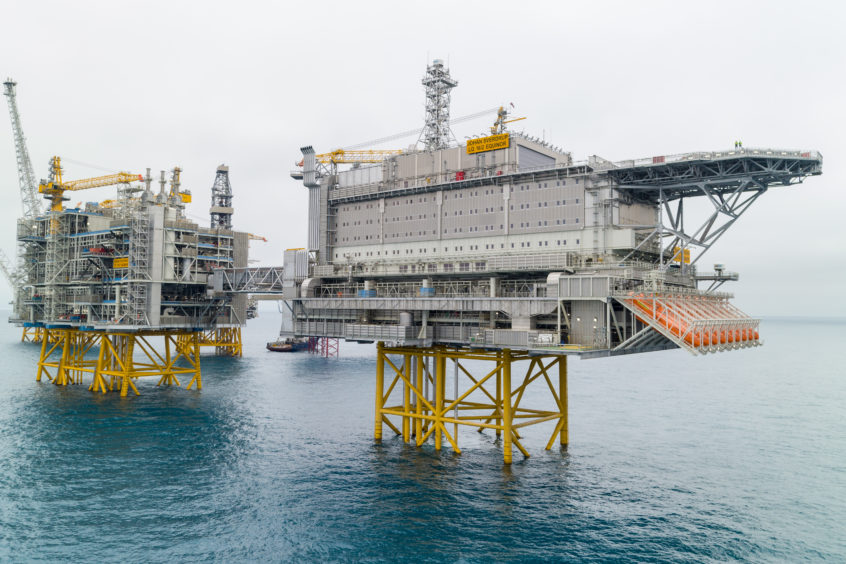 The Johan Sverdrup installation. Pic: Equinor