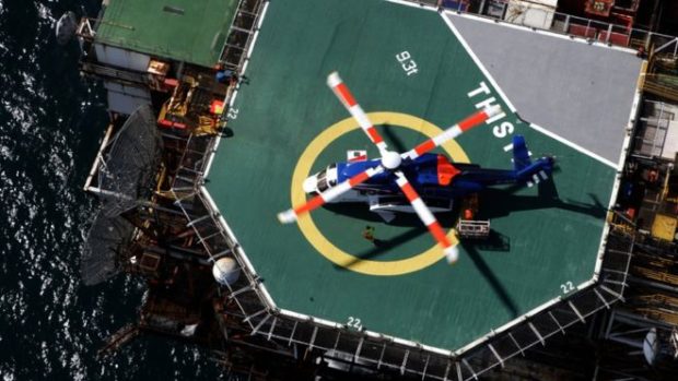 Pic EnQuest. The Thistle platform was evacuated in October after a "subsea structural inspection".
