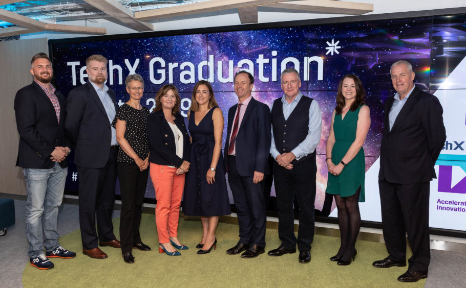 Strategic partners, Equinor, BP and KPMG alongside the OGTC’s CEO, Colette Cohen (fourth from left) and TechX Director, David Millar (far left).