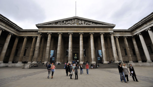 General view of the British Museum in Bloomsbury, London.