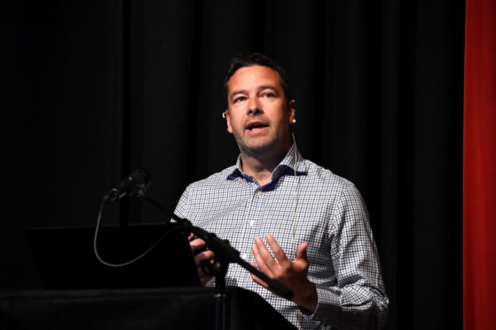 CR0013015
Energy Voice Tracking Transition, held at International School of Aberdeen, Pitfodels House, North Deeside Road.
Picture of Iain Gallow (senior project manager, Calash).
Picture by KENNY ELRICK 29/08/2019
