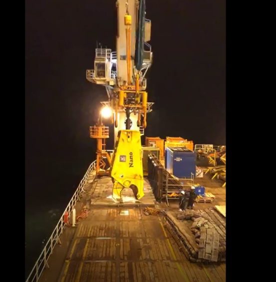 A diamond wire saw was deployed from the Diving Support Vessel, BOKA Atlantis earlier this month.