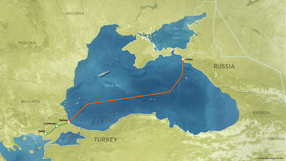 TurkSteam starts on the Russian coast near the town of Anapa stretching 578miles through the Black Sea to the Thrace region of Turkey where the Petrofac facility lies.
