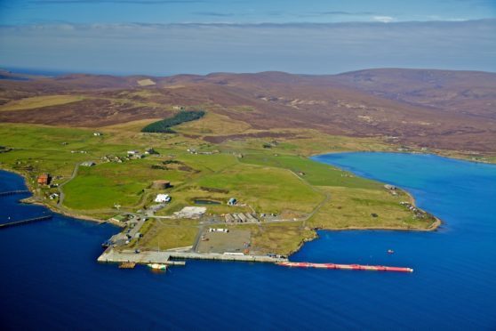 Lyness on Hoy. Orkney Islands Council hopes to redevelop the site for oil and gas decommissioning projects.