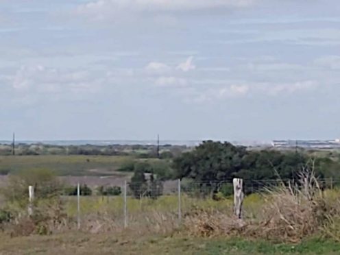 No injuries have been reported but an accident at a natural gas well off Cotton Patch Road and FM 952 in DeWitt County has been spewing natural gas into the air since a Nov. 1. Photo: Sister Elizabeth Riebschlaeger