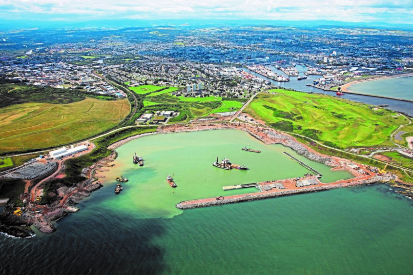 Aberdeen south harbour as of the end of July 2019