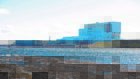 A view of Torness nuclear power station from Skateraw harbour near Dunbar, East Lothian.