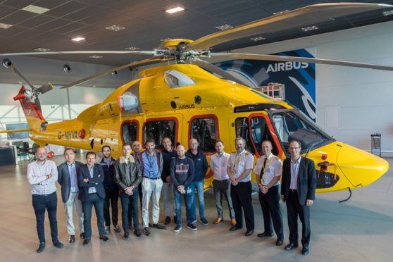 NHV has taken on another H175 helicopter which will operate out of Aberdeen. Pic: NHV/Twitter