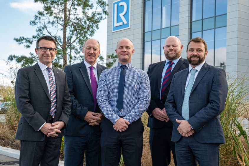 (L-R) Melvin Banford, John O'Neill, Derek Harrold, Steve Harris and Matt Rothnie. Picture by Euan Duff / Abermedia