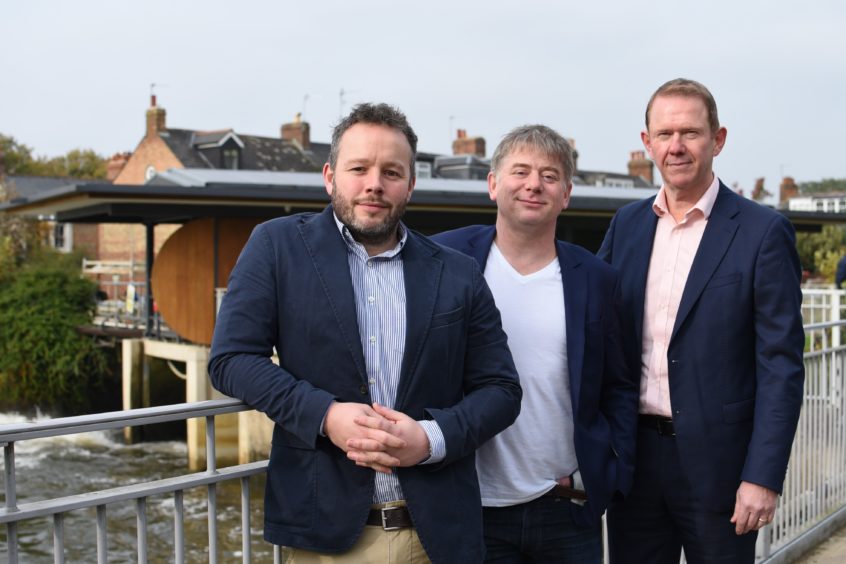 Phil Ponsonby (Chief Executive of Midcounties Cooperative), Greg Jackson (CEO of Octopus) and Tom Hoines (Managing Director of Co-op Community Energy).