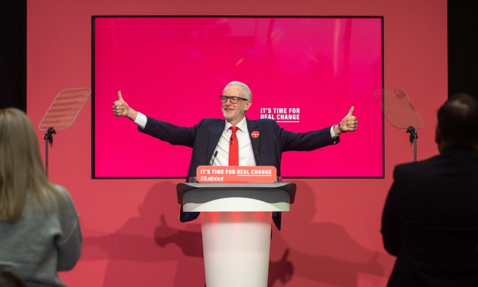 Labour Party leader Jeremy Corbyn during the launch of his party's manifesto in Birmingham. PA Photo. Picture date: Thursday November 21, 2019. See PA story POLITICS Election. Photo credit should read: Joe Giddens/PA Wire