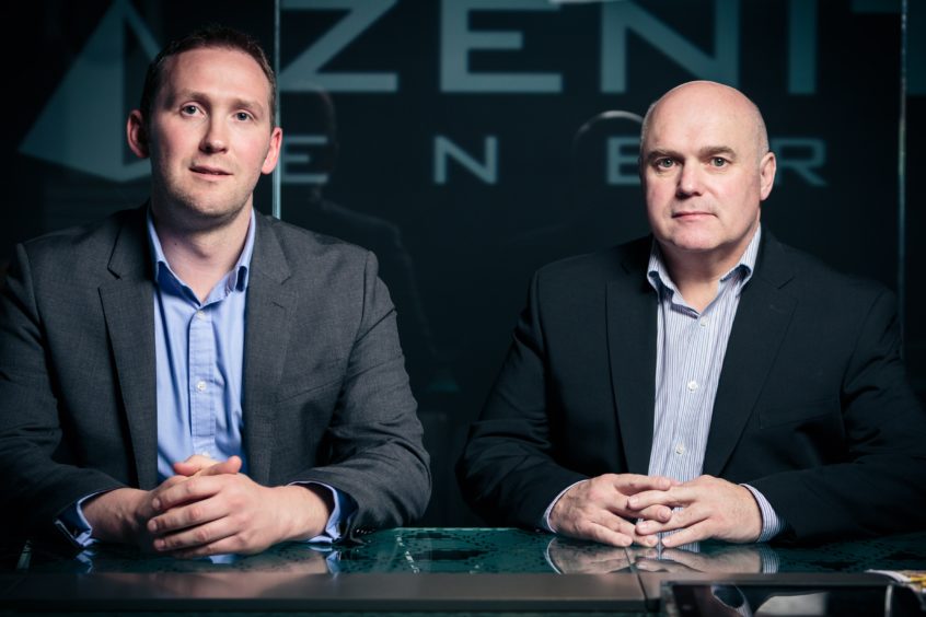Zenith's Chris Collie and MD Martin Booth