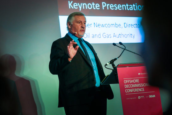 Gunther Newcombe at the Offshore Decommissioning Conference.