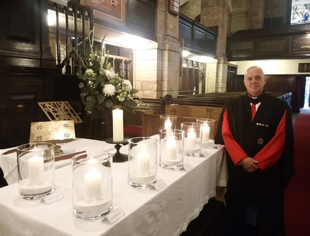 Rev Gordon Craig, oil and gas chaplain, at the remembrance service in Aberdeen on Saturday, November 2, 2019.