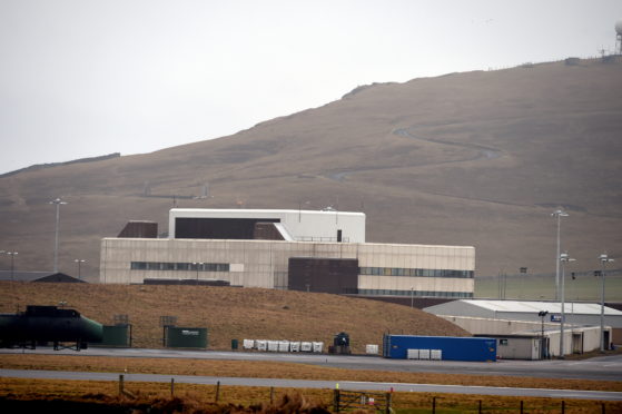 Locator of Sumburgh Airport, Shetland. 
Picture by Jim Irvine  24-1-16